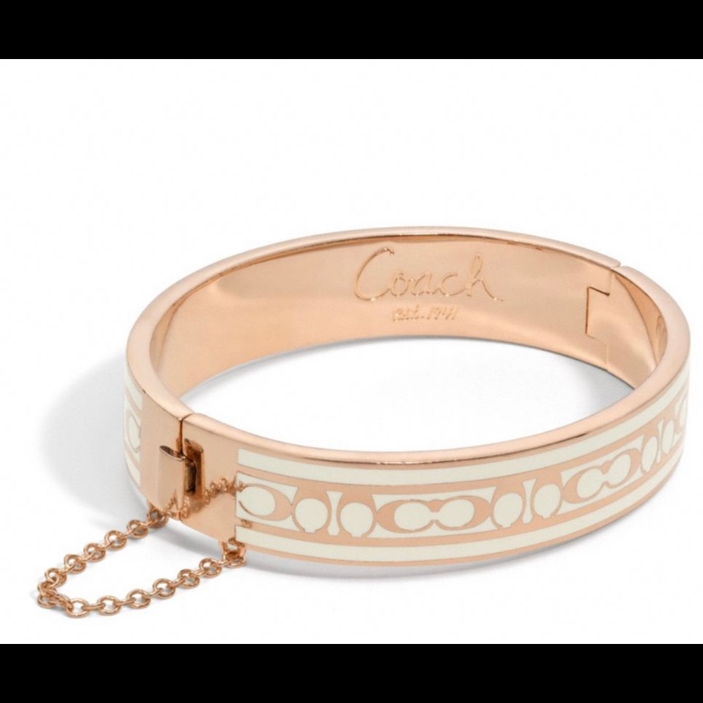 Coach Rose Gold Bangle Bracelet